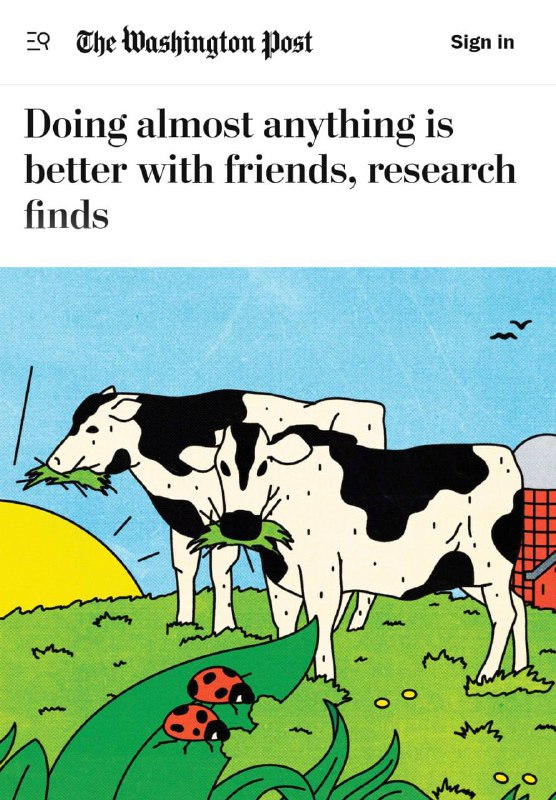 Ученые подтвердили то, что мы и так знали: с друзьями все веселее.
Даже уборка, спорт и работа кажу