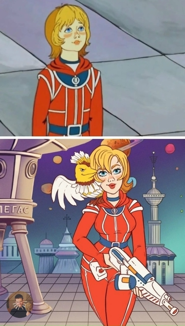 Как выглядели бы взрослые персонажи мультиков из наше?...