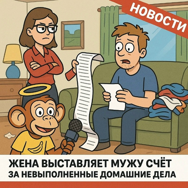 Безумные приколы
Споры о том, кто сегодня моет посуду, ?...