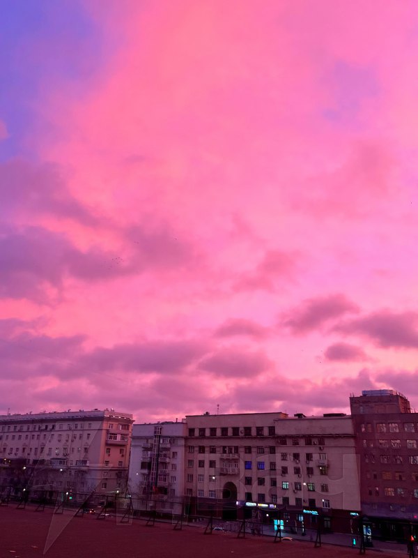 Небо над Москвой и Подмосковьем окрасилось в розовый цвет
😶😶😶😶😶😶😶