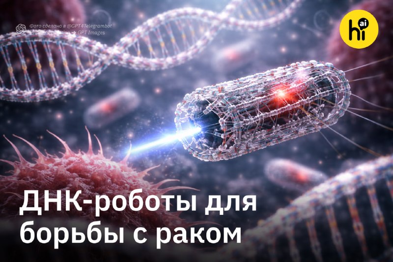 🤖 Ученые создают ДНК-роботов для доставки лекарств внутри организма
Исследователи говорят о них как