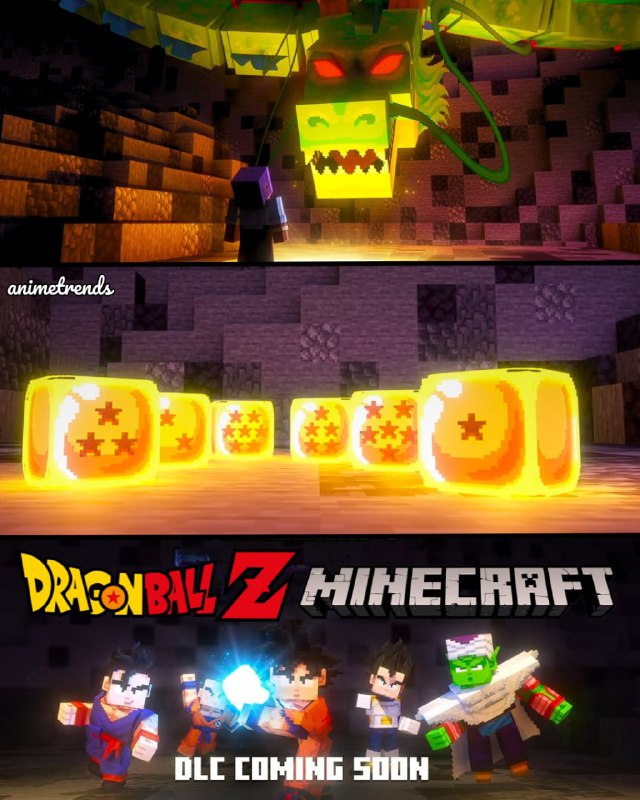 ⚡️Анонсирована коллаборация аниме «DRAGON BALL Z» и игры «MINECRAFT»