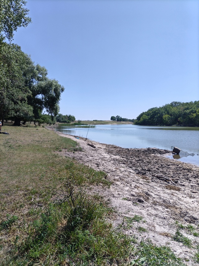 Озеро Большое, воды всё меньше.... 😢 не анон.