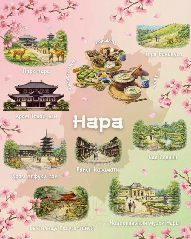 В соцсетях сделали большую шпаргалку по Японии — там собрали достопримечательности и национальные бл