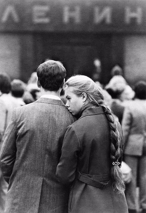 У Мaвзолея. Москва, 1981 гoд