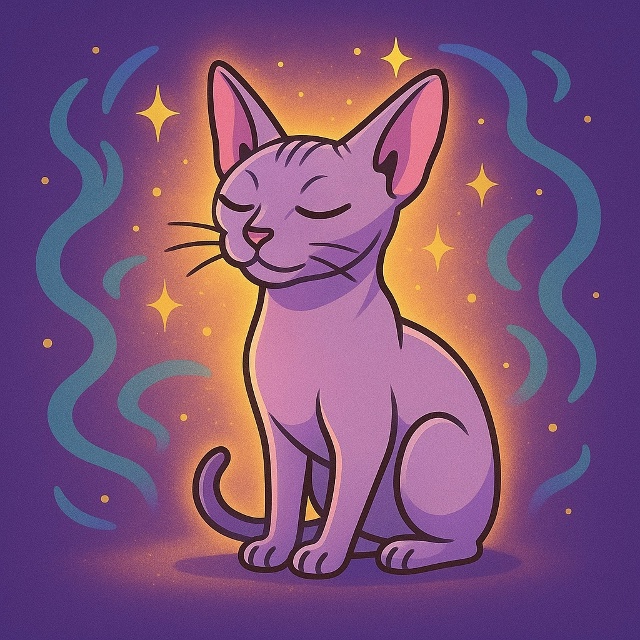 Говорят, что сфинксы накапливают тепло не только тела, ...