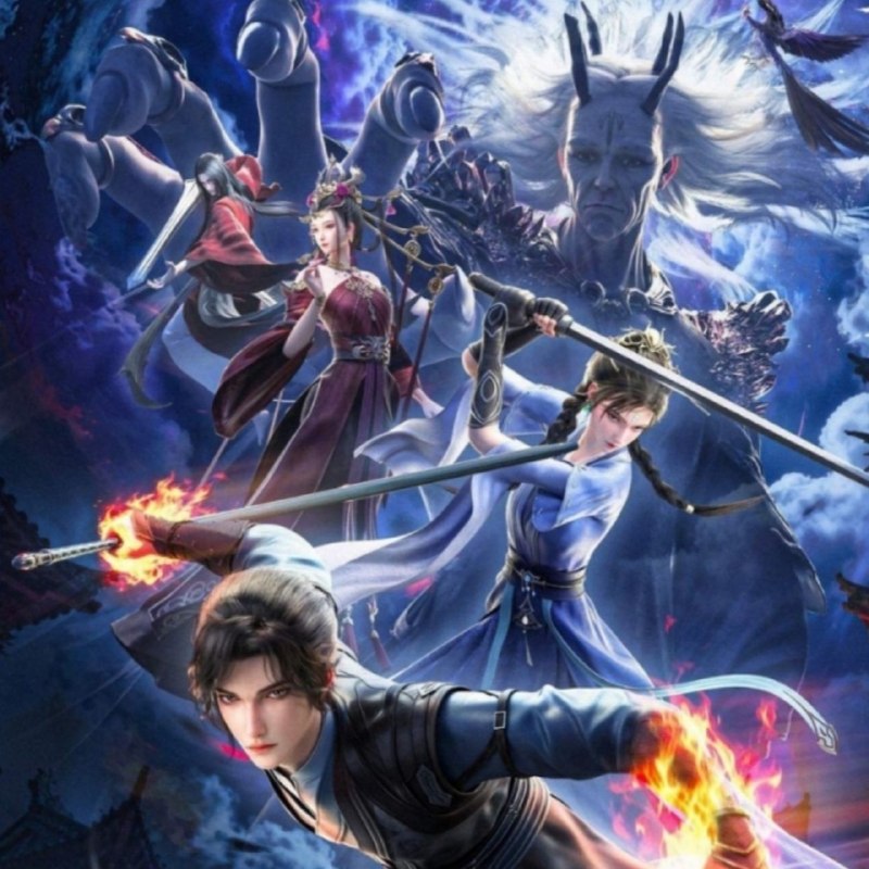 Дракон пробуждается!
Новый постер к дунхуа "Одинокий путь к величию: Из бабочки в дракона" (Dadao D