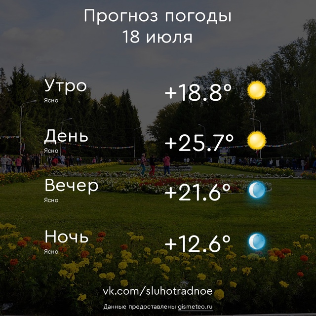 ⛅ Доброе утро, Отрадненцы! Всем продуктивного и приятн...