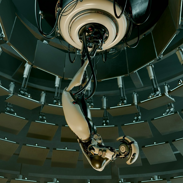 3D-художник под ником Thiccy Things создал гуманоид-версию GLaDO...