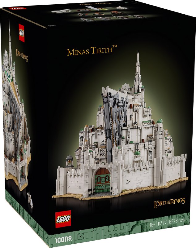 LEGO выкатили официальный анонс конструктора «Властелин колец: Минас Тирит» — самого масштабного и т