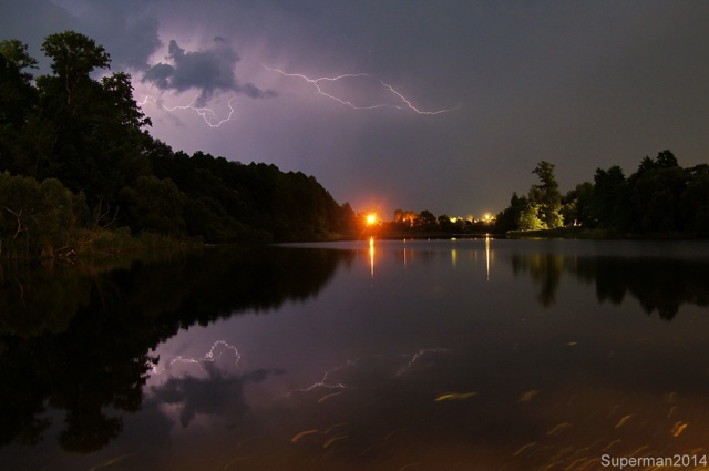 Ночная гроза над Лютихой