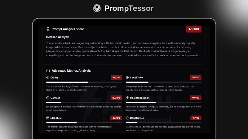 Релизнулся PrompTessor — это швейцарский нож для работы с ИИ
Что умеет:
🟠Подсказывает, как лучше сф