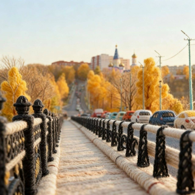 🧣Теплое утро, пермяки
Узнаете этот вязанный город?