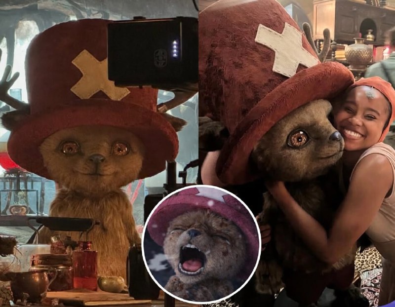 ⚡️В сеть попали жуткие фото Чоппера со съемок лайв-экшена «Ван-Пис» до наложения CGI.
Актер захвата