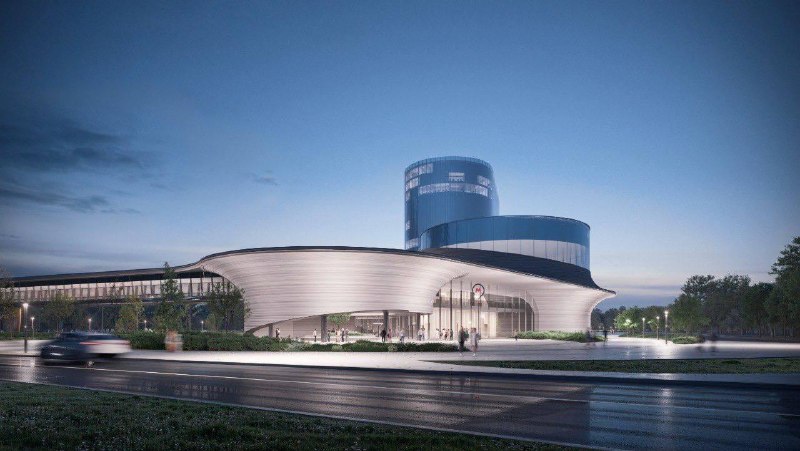 ⚫️ Появился обновлённый проект ТПУ «Липовая Роща» Рублёво-Архангельской линии
Станция будет находит