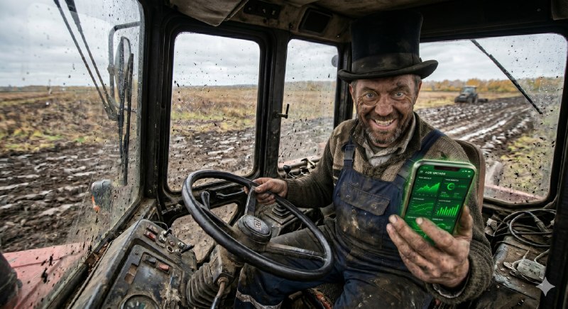 Легендарный мем про тракториста дошел до инвестиций. Акции Т разделили на 10, теперь каждая стоит ПО