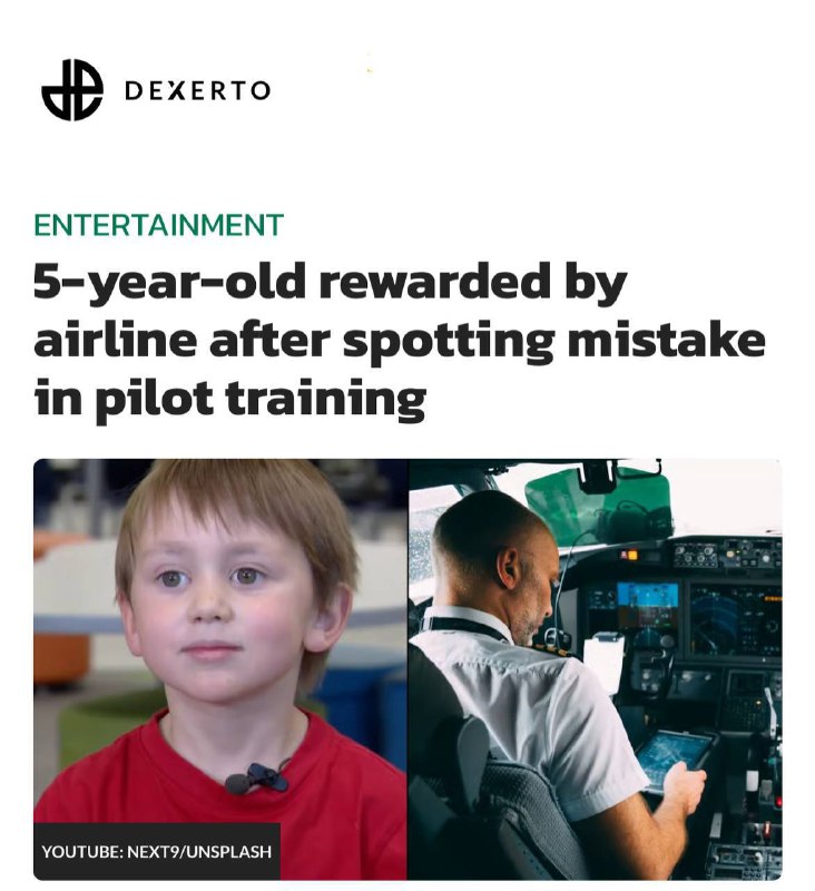 Пятилетний мальчик заметил неточность в учебнике для пилотов. Она могла при заходе на посадку запута