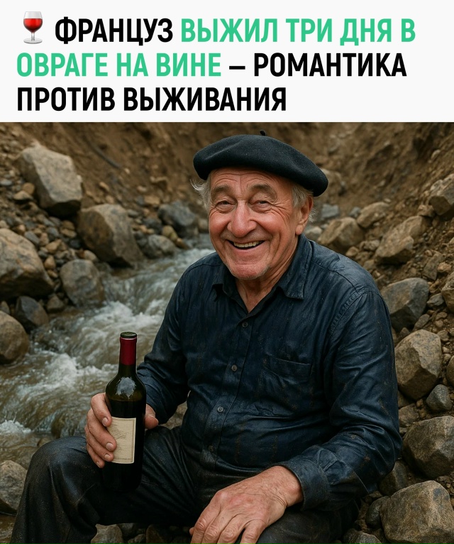 77-летний француз упал в 40-метровый овраг, когда возвращ...