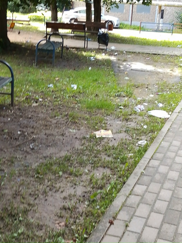 Вот в таком сраче наши дети играют. Когда уже начнут во ...