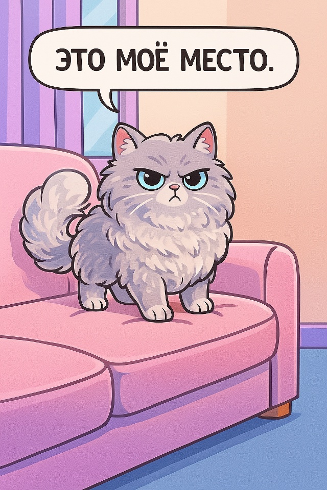 Когда твой кот выглядит как облачко, но характер у него...