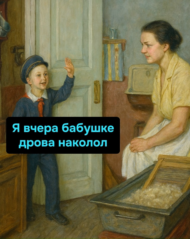 Когда воспитание советское, а навыки современные.