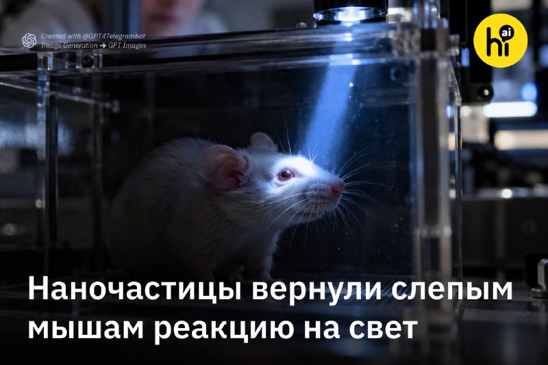 💡 Наночастицы вернули слепым мышам реакцию на свет
Ученые Орхусского университета в Дании разработа