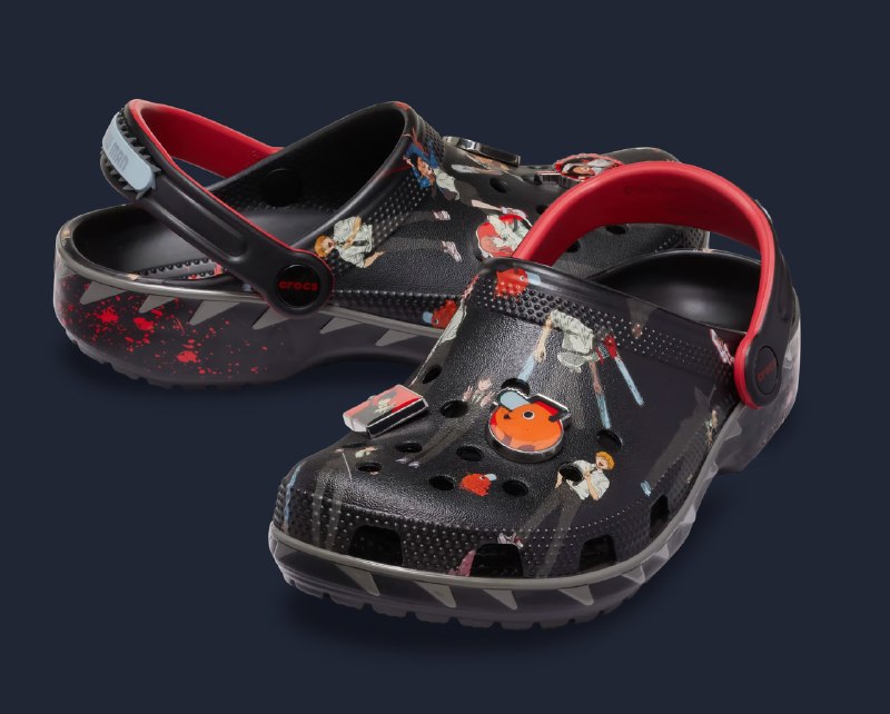 Crocs представили коллекцию сабо по «Человеку-бензопиле»
В линейку войдут 4 модели и набор джибитсо