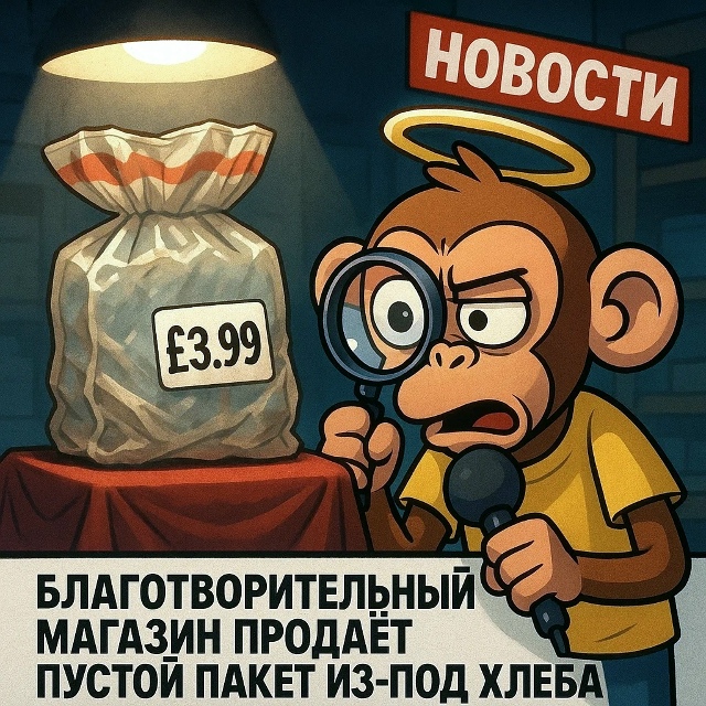 Безумные приколы
В благотворительных магазинах можно ...