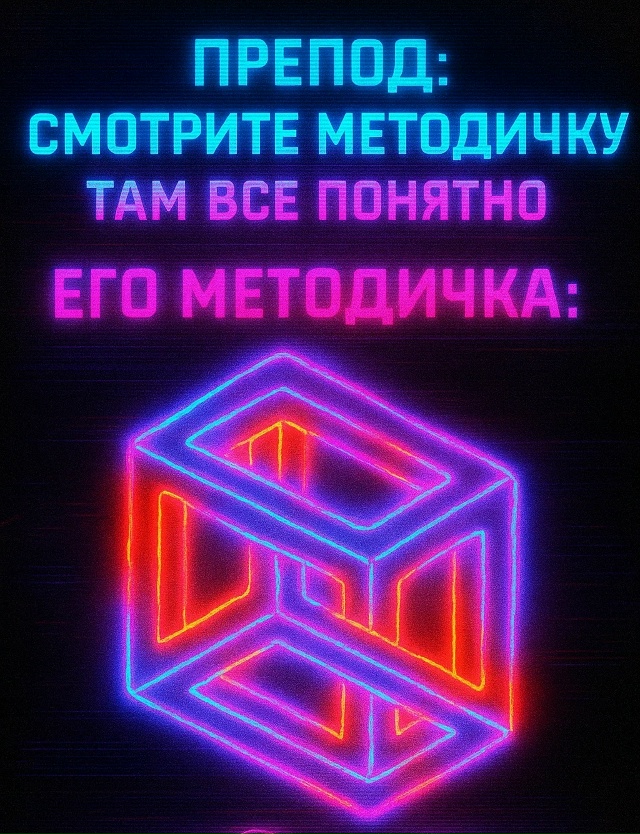 У каждого препода своя методичка, со своими правилами, ...