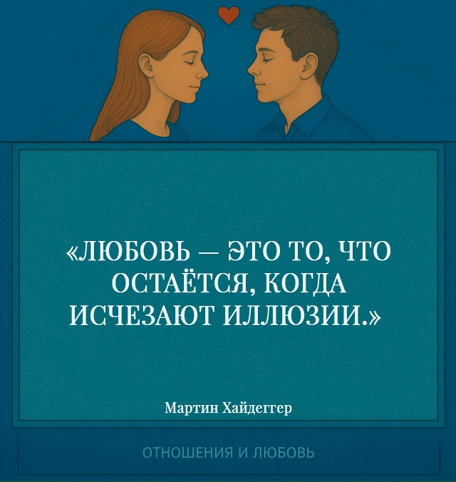 Любовь начинается там, где кончается воображение о ней...