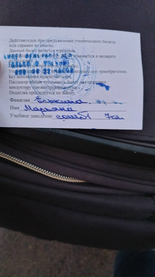 Найден проездной