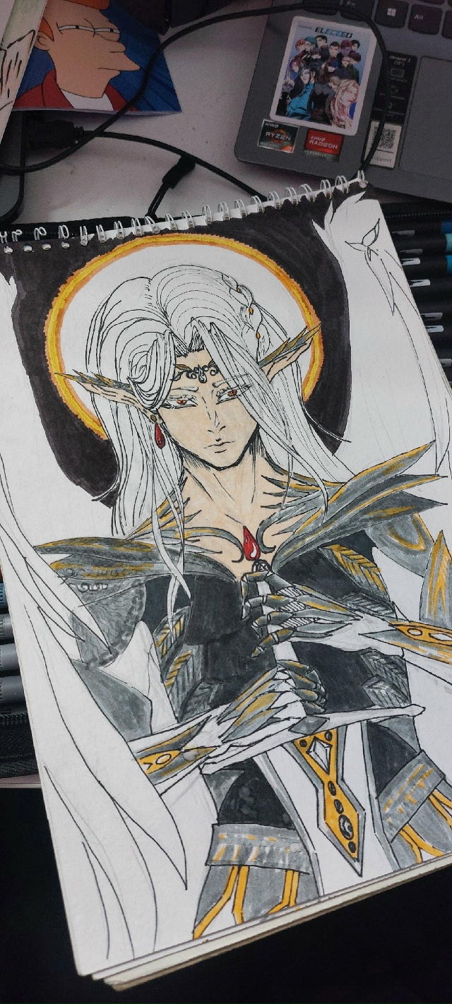 И снова привет
Эксперимент с новыми фломастерами
Пол?...