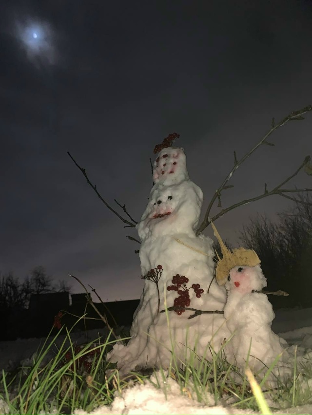 Жители делится своими☃ снеговиками
Ну что сказать: к...