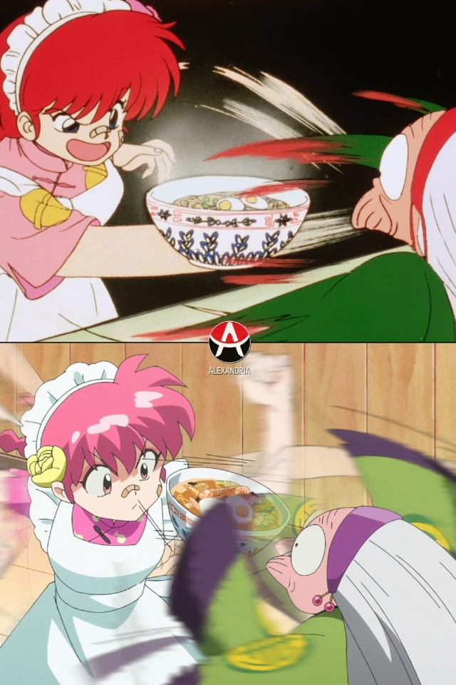 ❤ Сравниваем «Ранма 1/2»: сериал 89-го х 3 серия 2 сезона р?...