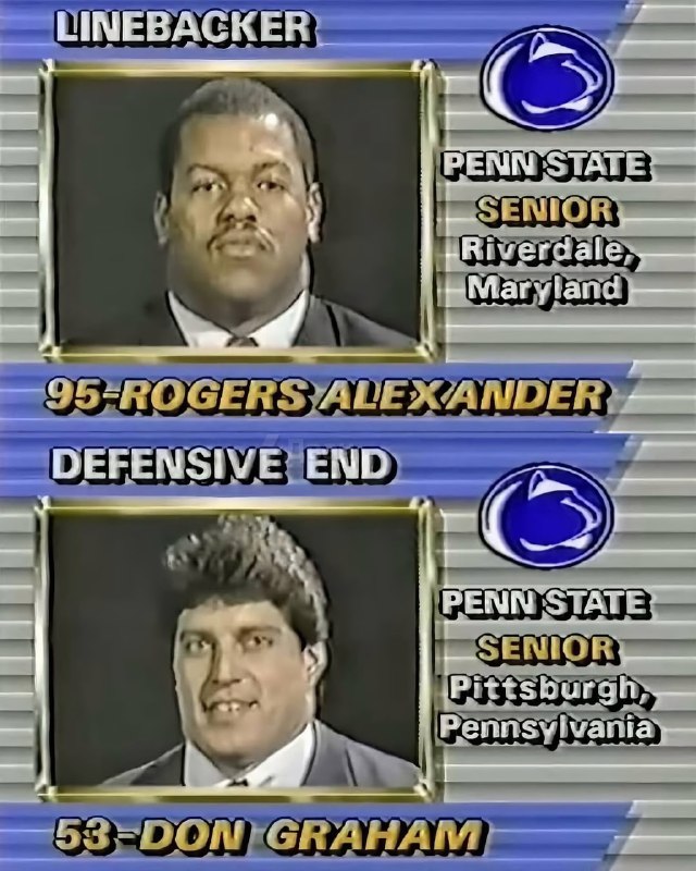 Ничего необычного, просто фотографии студенческой команды Penn State по американскому футболу 1985 г