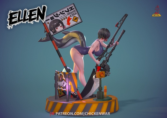 Эллен Джо ( Zenless Zone Zero )
Фигурка будет напечатана на 3D п?...