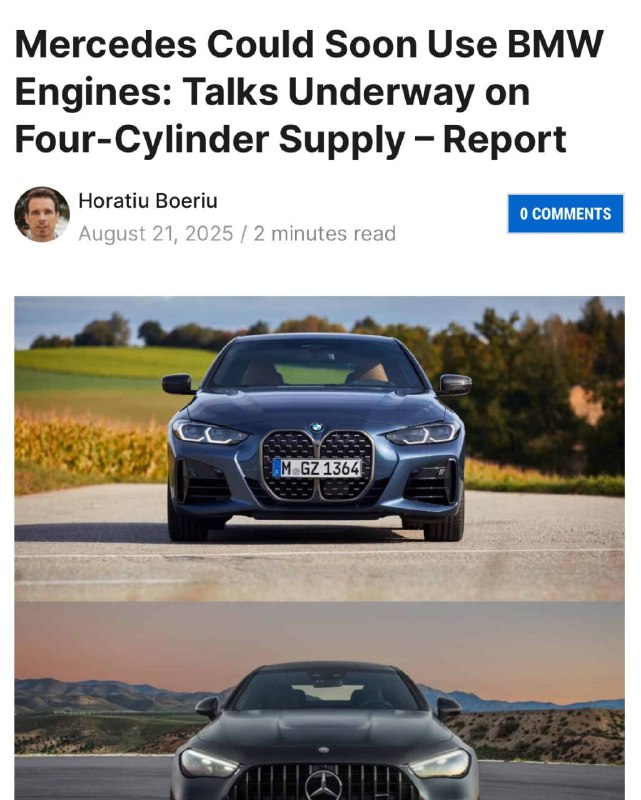 Наберите воздуха: Mercedes хочет ставить в свои машины двигатели BMW — пишут инсайдеры
У Mercedes с