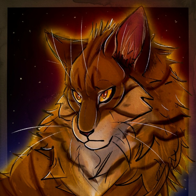 🔥Пылающий лев🔥 Я попыталась придать ему более вытян?...