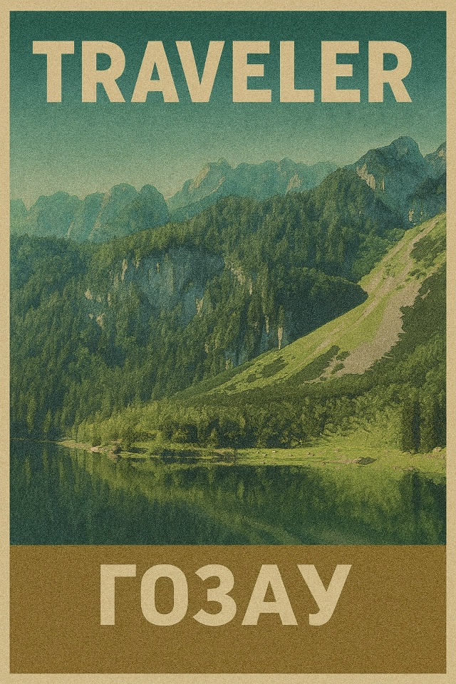 🌍 Гозау — это место, где природа выглядит так, будто е?...