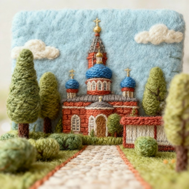 Уютный вязаный город 😍