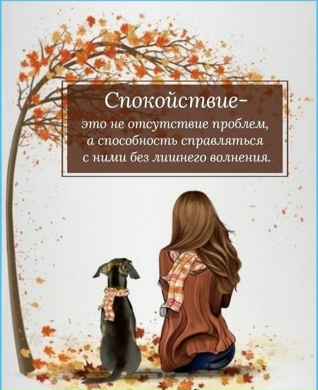 Спокойствие – состояние, основaнное нa гaрмонии нaшего ?...