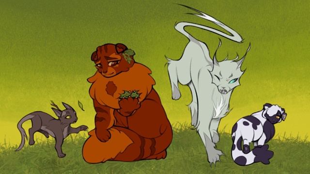 Ольхогрив, Веточка, Иглохвостая и Фиалочка
© emberz7
#KV_ZZ_A...