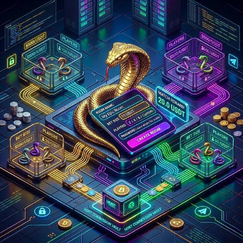 #SnakeMoney 🐍
🤫 Твой клуб – твои правила: ПРИВАТНЫЕ КОМНАТЫ!
Хочешь рубиться только со своими? Теп