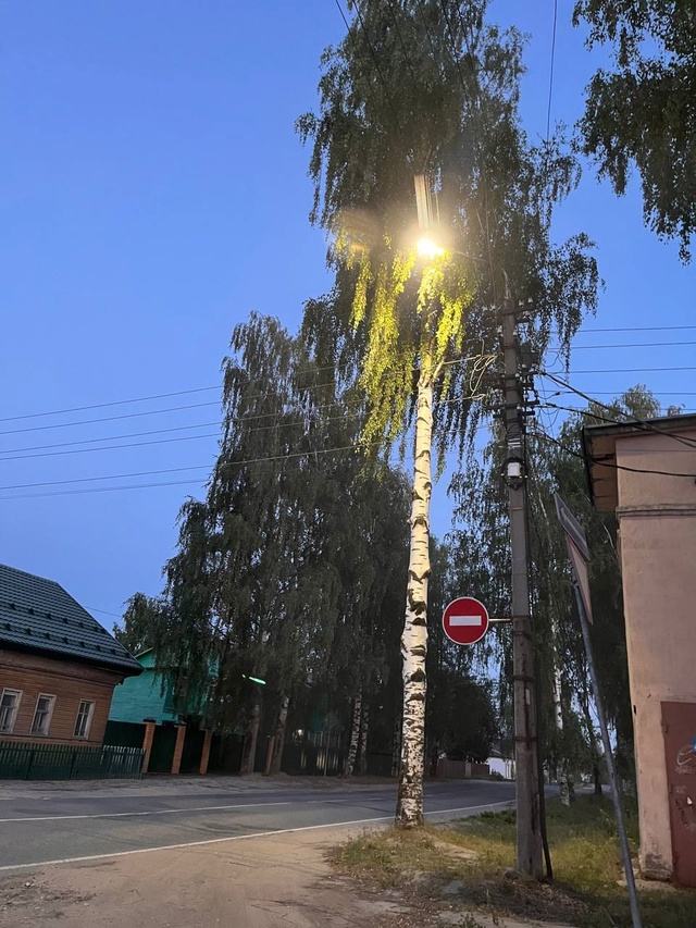 Включили освещение по городу