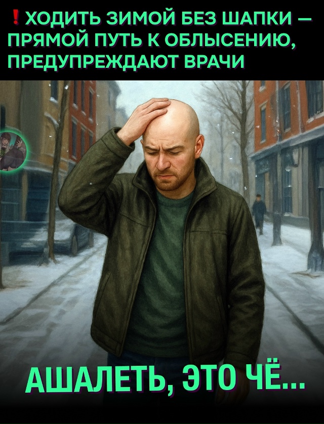 ☝ Медики напомнили, что низкие температуры опасны не т...