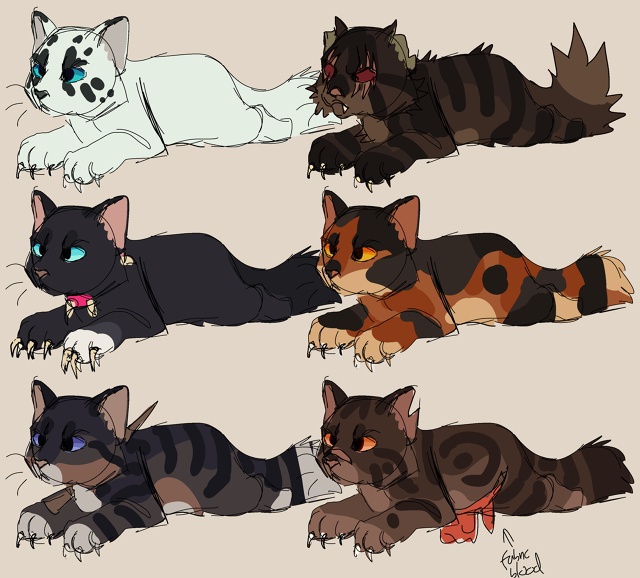 Команде Warrior Cats стоило бы выпускать наборы мерча вмест?...