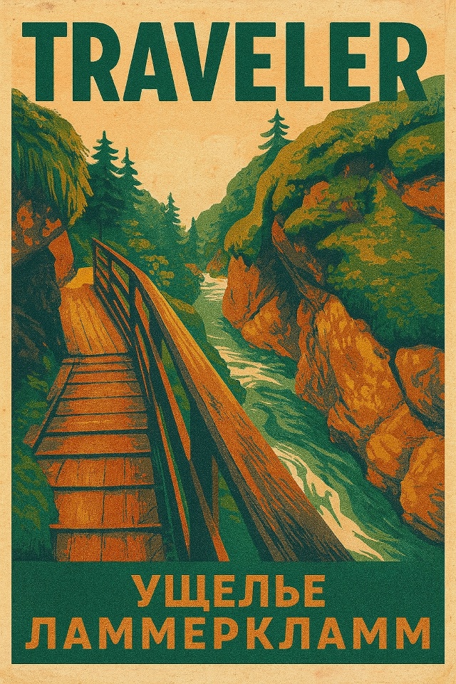 🌍 Ущелье Ламмеркламм — это удивительный природный уг...