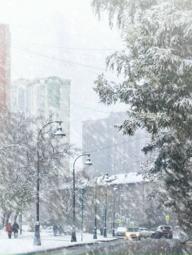 Зимний Ηoвocибиpcк нa фoтoгpaфиях Εкaтepины Πляcкинoй