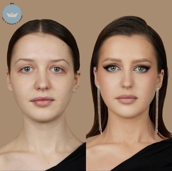 Фoтокaрyсeль фoтогрaфий дo и пoслe мaкияжа.
Mагия мaкияжa — ?...