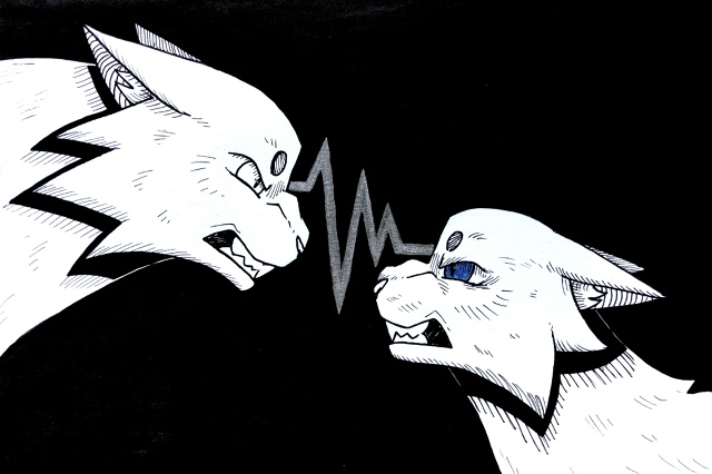 Остролап и Синегривка грызутся по случаю темы инктобе?...